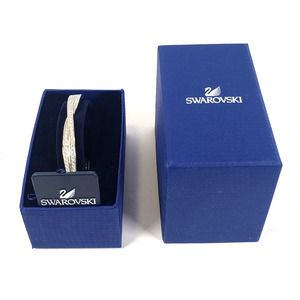 Swarovski Crystal Twist Bangle Bracelet Rhodium Plated #5565210
